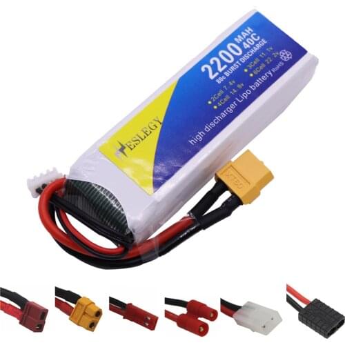 11.1V 2200mAh 40C Rechargeable LiPo Battery 803496 XT60/T/JST Plug For RC Car Airplane Helicopter toy parts 11.1V Battery