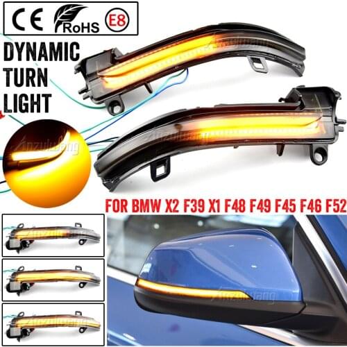 2 Pieces Dynamic Rearview Mirror Blinker Turn Signal LED light For BMW F20 F30 F31 F21 F22 F23 F32 F33 F34 X1 E84 1 2 3 4 series