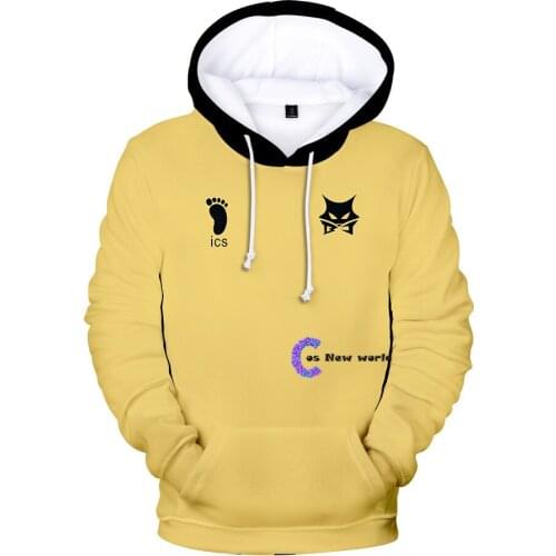 2020 New 3D Print Haikyuu!! Sweatshirt Streetwear High Quality Fashion Casual Tracksuit Black Wolves Sweatshirt Unisex Pullover