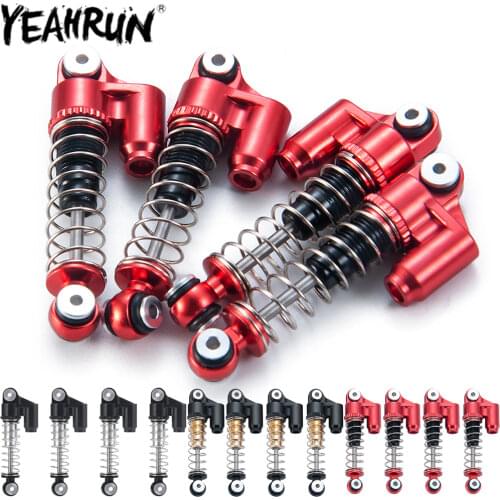 YEAHRUN SCX24 RC Car Shock Absorber Metal Double Cylinder Dampers for 1/24 Axial SCX24 90081 NEW Upgrade Parts