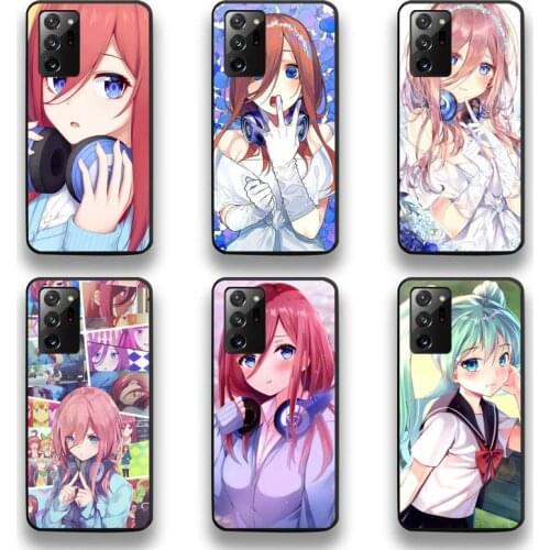 Nakano Miku Gotoubun No Hanayome Phone Case For Samsung Galaxy Note20 ultra 7 8 9 10 Plus lite M51 M21 M31 J8 2018 Prime