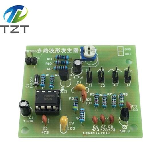 DC6-12V NE555 Pulse Generator Module Sine/Triangle/Square Wave generator multi-channel Waveform Signal Generator DIY Kit