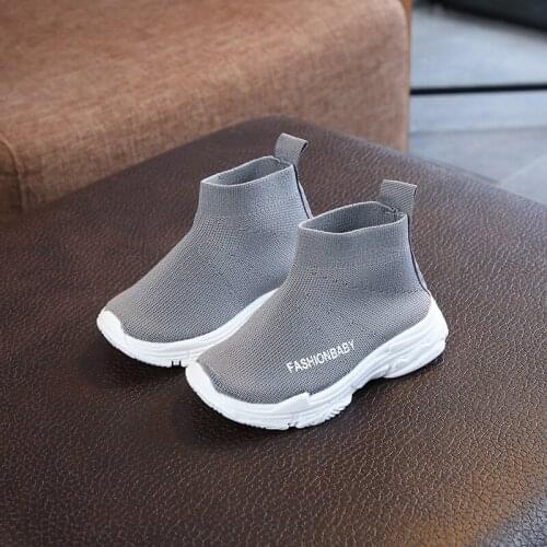 Children Casual Shoes Male Female Fashion Sneaker Baby Boys Girl High Elastic Foot Wrapping Snow Boots Kids Knitted Socks Shoes