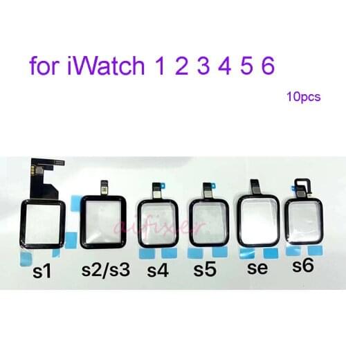 10pcs Grade AAA TP Touch Screen Digitizer for Apple Watch Series 1 2 3 S4 S5 S6 38mm 40mm 42mm 44mm Touch Screen Repair Parts