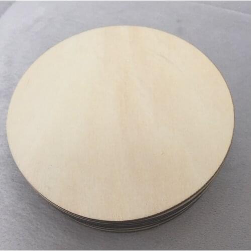 Circle Wood Shape Circle Unpainted Wood Craft Shape for Crafting