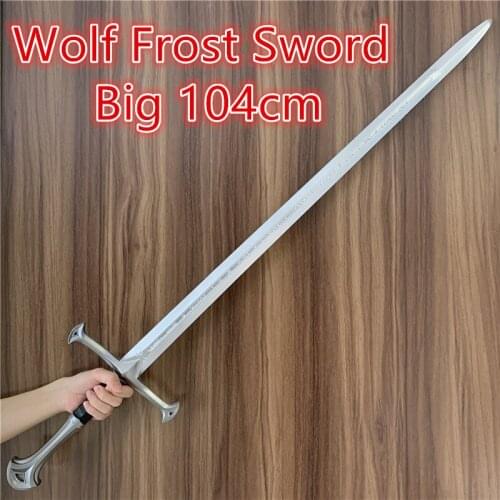 104cm Big 1:1 Sword Weapon Movie Cosplay Sword Prop Role Play Gift Safety PU Winter Frost Wolf Sword 104cm