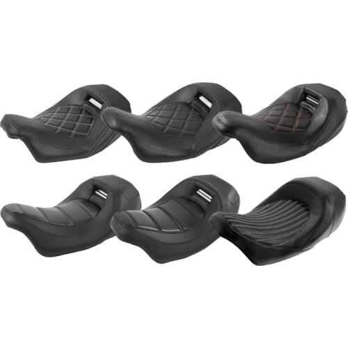 Motorcycle Front Rider Driver Pillion Seat For Harley Touring CVO Street Glide Electra Glide Road King 2009-2020