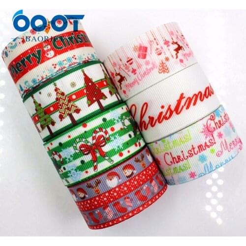 OOOT BAORJCT 177203 25mm 10yard Cartoon Ribbons Thermal transfer Printed grosgrain Wedding Accessories DIY handmade material