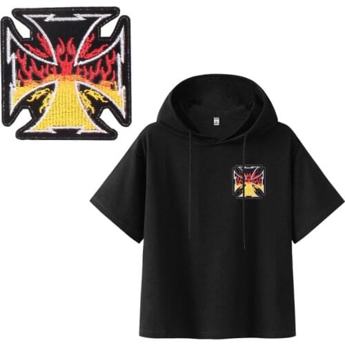 Skull Wolf badge Patches For Stripe Clothes Patch A-level Washable Iron On Applique DIY Clothing Sticker