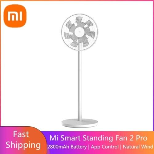 2020 New Xiaomi Mijia Smart Standing Fan 2 Pro Battery Edition Magnetic Connection Rechargeable Wireless Electric Fan BPLDS03DM