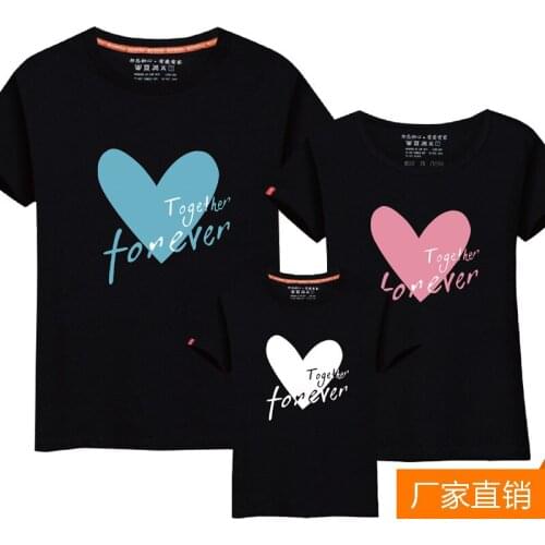 Family Matching Clothing Mother and Daughter Clothes Family Look T-shirt Mother Son Outfits Cotton Letter Dad Son family Clothes