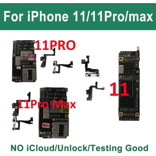 Unlocked Logic Board Free iCloud For iPhone 11 Pro Max/11 Working Motherboard 64GB 256GB Support iOS Clean Account