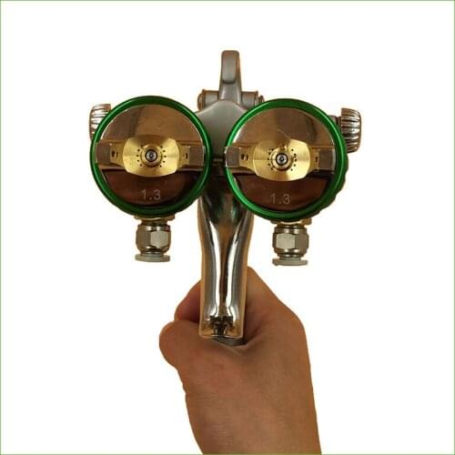 Spray gun paint gun high pressure polyurethane spray hvlp double nozzle pneumatic sprayer tools 1.3