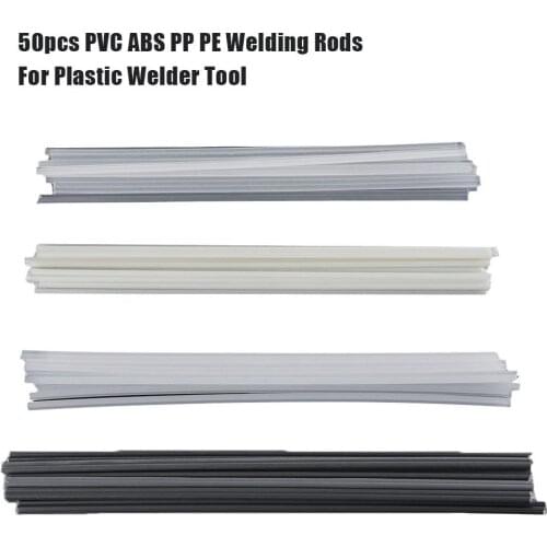 Plastic Welding Rods Bumper Repair ABS/PP/PVC/PE Welding Sticks Welding Soldering Supplies 50Pcs
