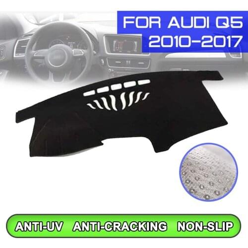 Car Dashboard Mat Anti-dirty Non-slip Dash Cover Mat UV Protection Shade Sticker for Audi Q5 2010 2011 2012 2013 2014 2015-2017
