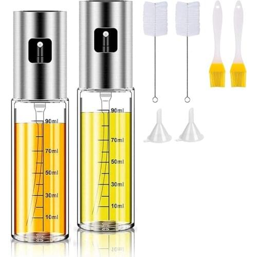 Olive Oil Sprayer for Cooking Refillable Spray Bottle,Versatile Glass for Cooking/Kitchen BBQ/Making Salad/Baking