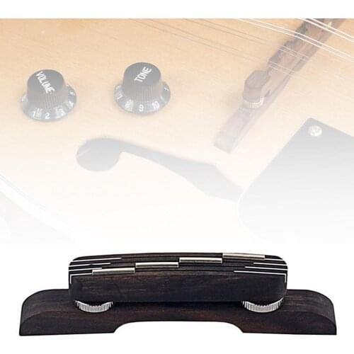 Adjustable Wooden Bass Guitar Mandolin Bridge Replacement Parts Accessories guitar Accessories instrument Accessories