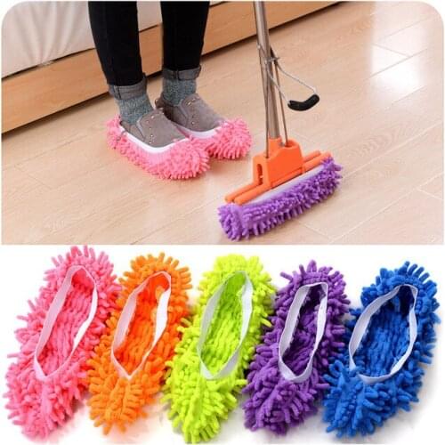 Dust Cleaner Grazing Slippers House Bathroom Floor Cleaning Mop Cleaner Slipper Lazy Shoes Cover Microfiber Hot Selling