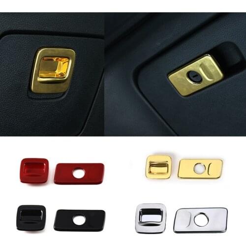 SHINEKA ABS Dashboard Front Storage Box Button Cover Trim for Jeep Cherokee 14-16 Car Accessories