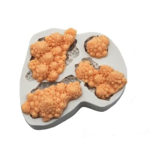 Coral Stone Mould Silicone Mold Fondant Cake Decorating Tool Gumpaste Sugarcraft Chocolate Forms Bakeware