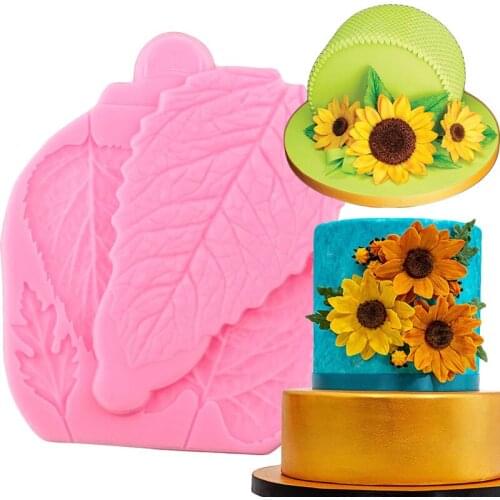 Sunflower Shaped Silicone Mold DIY Birthday Sugarcraft Fondant Cake Decorating Tools Candy Baking Chocolate Making Accessories