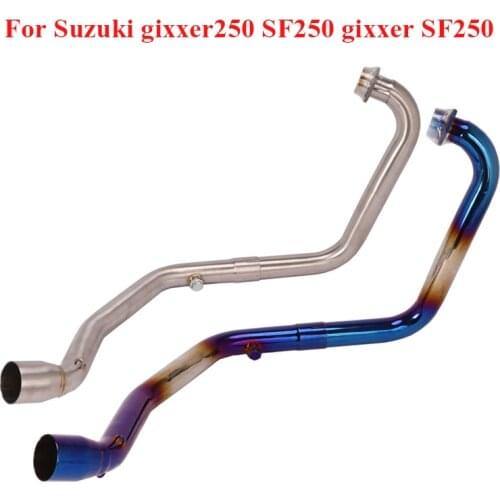 Slip-on Motorcycle Exhaust System Header Front Pipe Connector Link Pipe for Suzuki gixxer250 SF250 gixxerSF250