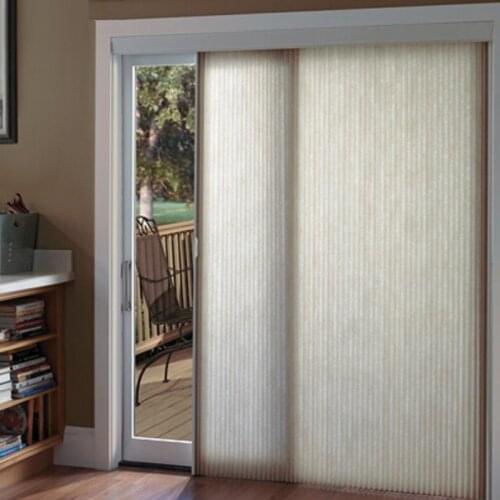 Vertical Blinds Honeycomb Shades Window Curtains For Sliding Glass Door Model KV-Cellular Customize Size