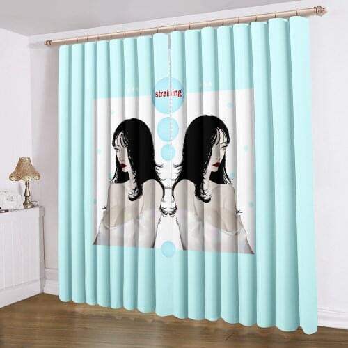 Sexy Lady Curtains 3D Print Curtain Glamour Woman Curtain Home Textile Drapes For Living Room Curtain 2 Panels Modern Curtain