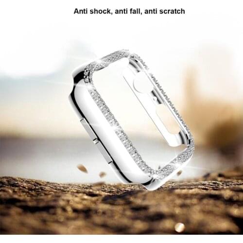 Diamonds Hard Shell Protector Cover For Iwatch Band For Apple Watch Case Series 5 4 3 2 1 38mm 42mm 40mm 44mm