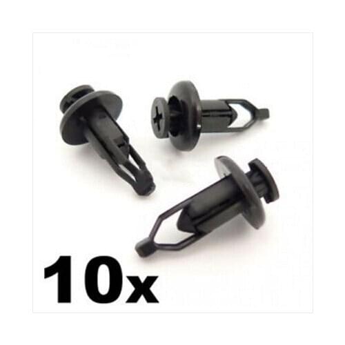 10x 9mm Front & Rear Plastic Bumper Clips- Identical For Toyota Lexus 90467-09143 new