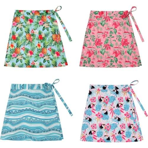 Plus Size Tropical Flowers Leaves and Toucans Printed Beach Summer Skirt SS0015 Plus Size Sarong Boho Multitasks Sexy Wrap Skirt