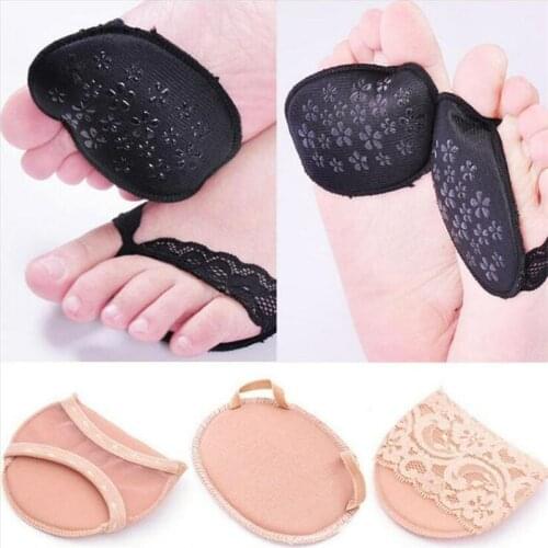 1 Pair Open Toe Forefoot Insole Shoes Pads High Heel Insole Anti-Slip Foot Protection Cushions Sponge Pain Relief