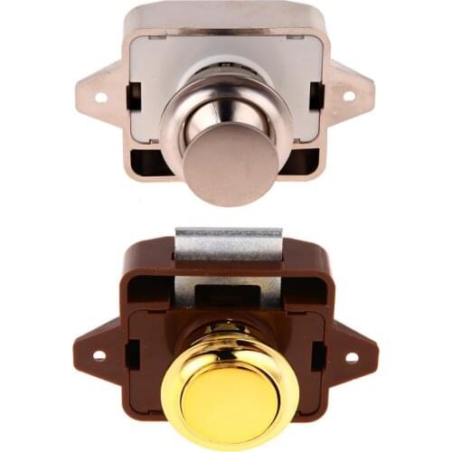 1pc Camper Car Push Lock 26mm RV Caravan Boat Motor Home Cabinet Drawer Latch Button Locks For Furniture Hardware Camera shape