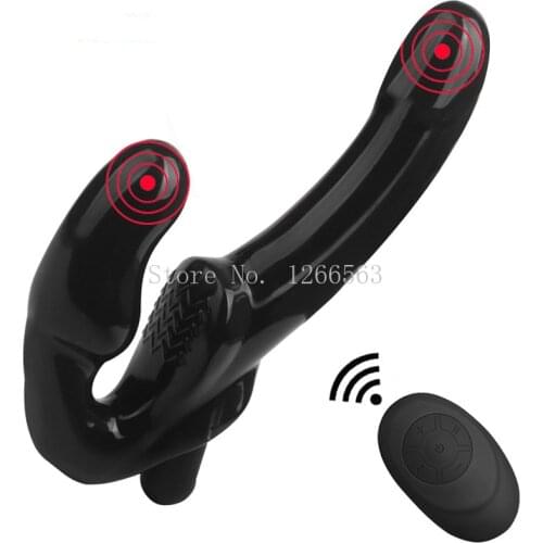 10 Speed 2 Double Head Dildo Vibrator G-Spot Prostate Stimulator Anal Plug Remote Control Vibrator Sex Toy for Women Masturbator