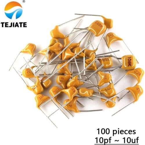 100Pcs 50V monolithic ceramic capacitor 10PF ~ 10UF 22PF 47NF 220NF 1NF 4.7UF 1UF 100NF 330NF 0.1UF 102 104 105 106 103 473 334