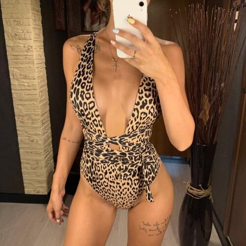 2021 Long Strap Wrap Around Swim Suit For Women Swimwear One Piece Swimsuit Female Bather Snake Print Bathing Suit Beach
