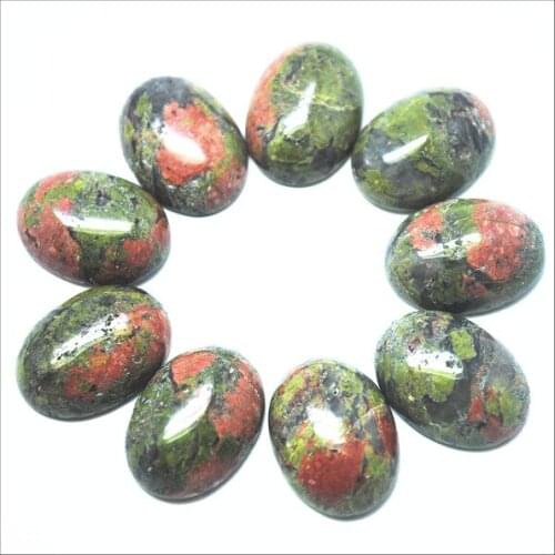 5pcs nature import unakite stone red stone cabochons size 15x20mm hot CABS no drilled hole unique stone