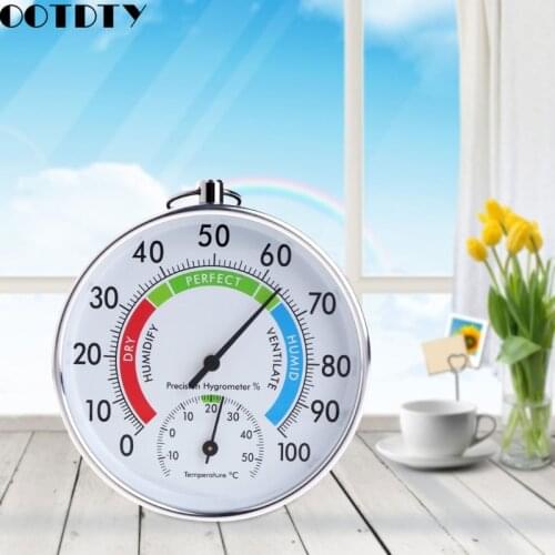 Temperature and Humidity Analog Indicator Indoor Outdoor Thermometer Hygrometer