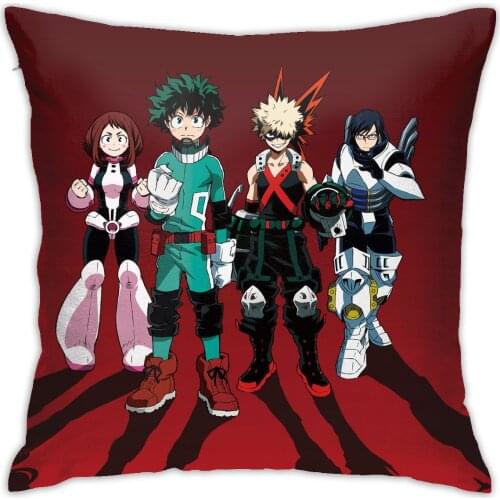 Anime My Hero Academy Cosplay Double Picture Pillowcase Pillow Case Cover Cushion Seat Bedding 45*45cm