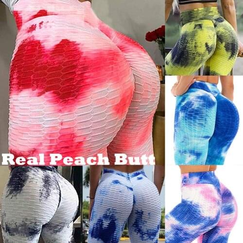 KIWI RATA Yoga Pants Women Gym High Waist Push Up Yoga Pants Jacquard Fitness Legging Running Sport Leggings
