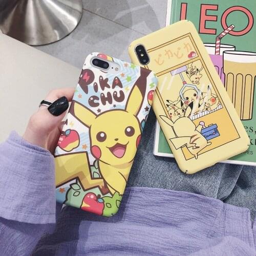 Pokemon Pikachu Phone Case for IPhone 7 / 8 / 8 Plus / X / XS / XR / XS Max / 11 / 12 Pro / Silica Gel Anti-fall Silicone Case