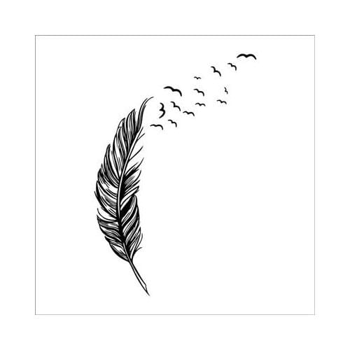 Black pink blue Flying feather wall sticker home decor adesivo de parede home decoration wallpaper wall sticker Living room
