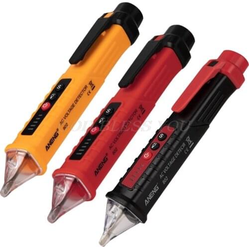 VD802 Digital Non-contact AC Voltage Detector Tester Meter 12V-1000v Pen Volt Current Electric Test Pencil Electric Indicator LE