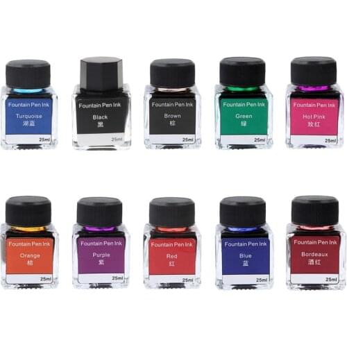Colorful Non-carbon Ink for Dip Fountain Pen Calligraphy Writing Painting Graffi Dropshipping
