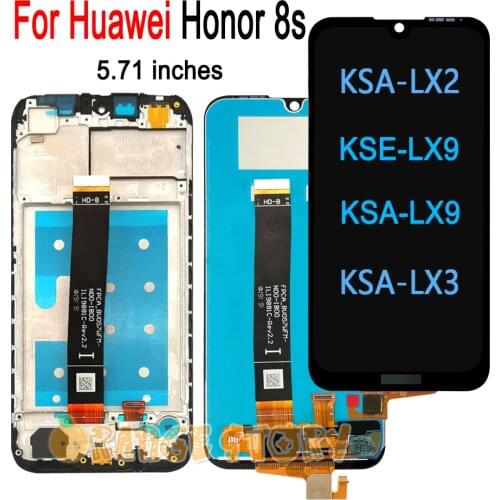Digitizer LCD Touch Screen For Huawei Honor 8S LCD 5.71" KSE-LX9 KSA-LX9 KSA-LX2 LX3 Display For Honor8S Screen Assembly Frame