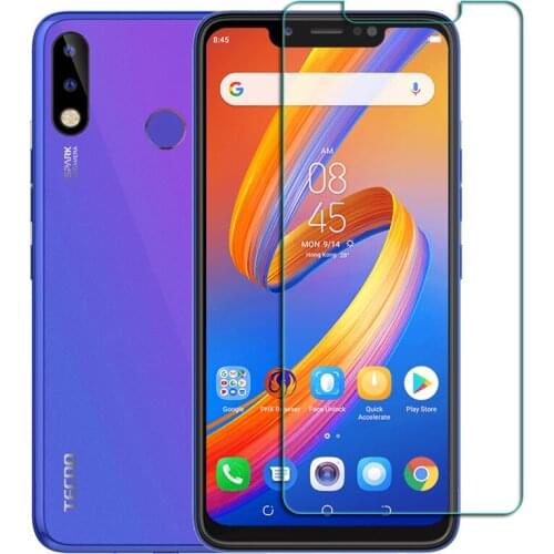 For Tecno Spark 3 Pro 5.5" Screen Protective Tempered Glass ON Spark3 3Pro Spark3Pro Protector Cover Film