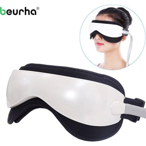 Electric DC Vibration Eye Massager Machine Music Magnetic Air Pressure Infrared Heating Massage Glasses Eyes Care Device