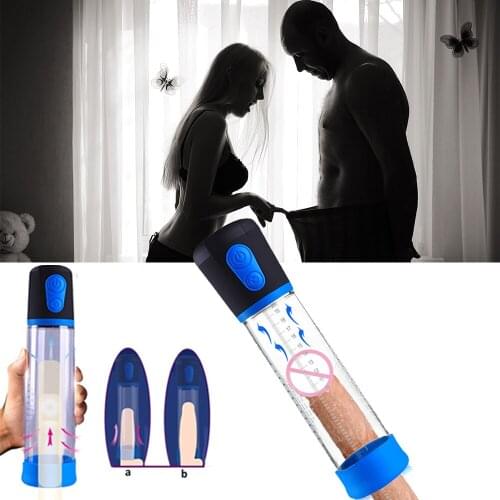 Electric Penis Pump Enlargerment Vibrator Sex Toys for Men Couple Male Erection Penis Cock Extender Vacuum Pump Condoms Sexshop