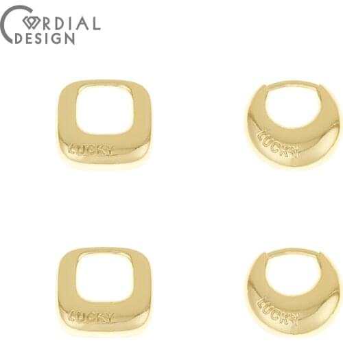 Cordial Design 100Pcs 17*17MM Jewelry Findings Components/Pendant/Jewelry Accessories/DIY Making/Charms/Geometry Shape/Hand Made