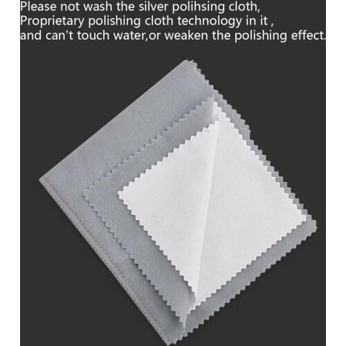 Cotton Jewelry Cleaning Polishing Cloth Gold Silver Platinum Jewelry Silverware